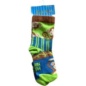 Brand New Toddler Boys Kid Socks by Stephen Joseph Monkey Socks - Sz 4T